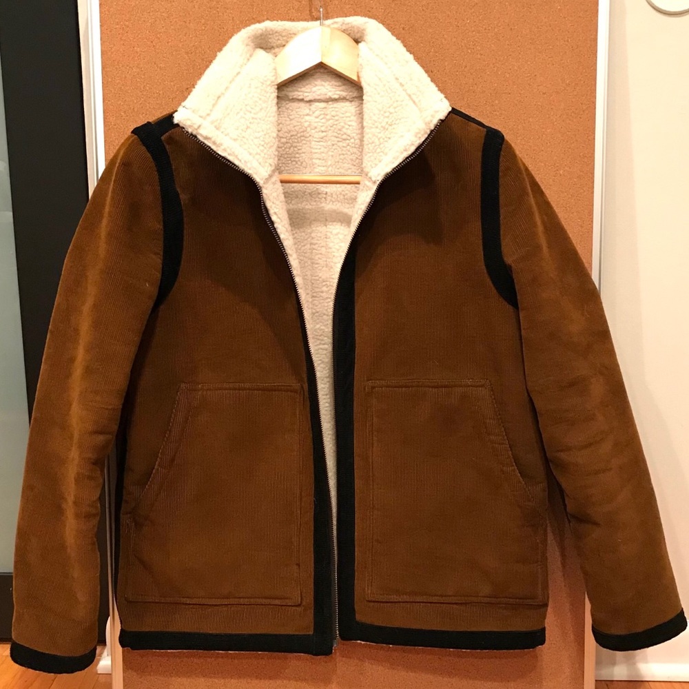 Marine Layer Loni Sherpa/Corduroy Reversable Coat